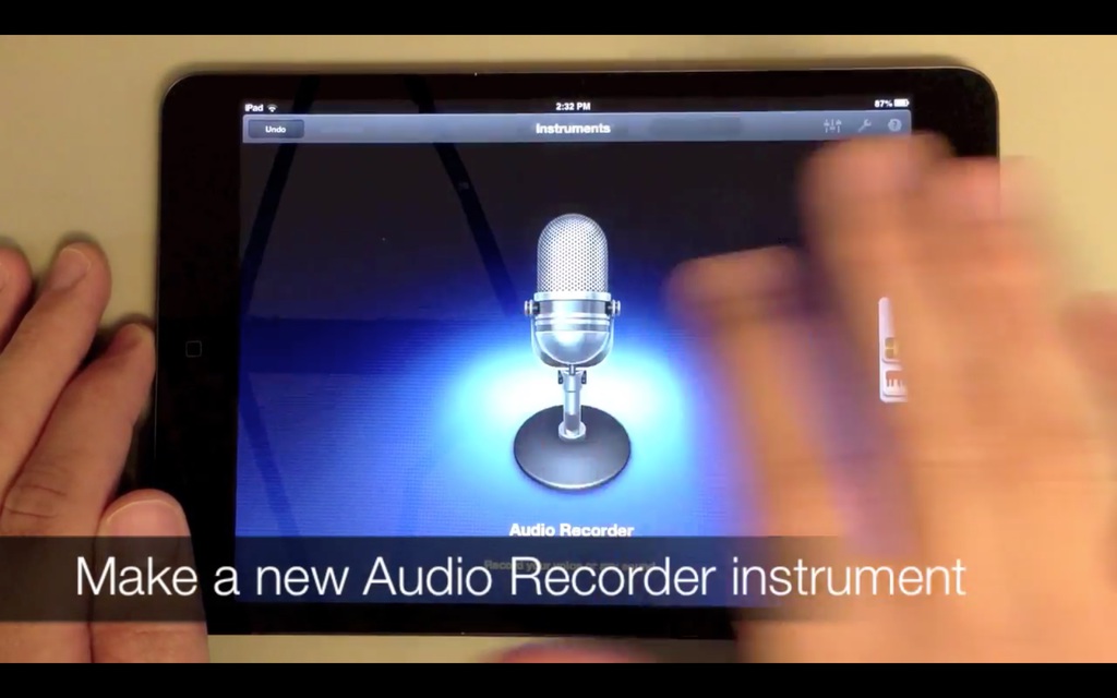 Set Up A New Audio Recorder Instrument